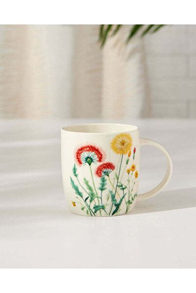 REDTAG White Floral Mug