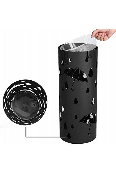 SONGMICS Suport de parasolar cu tavă de scurgere METAL