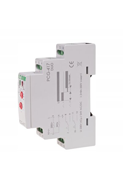 F&F DİZAYN Releu temporizat stea-triunghi 8A 2NO 230VAC 24VAC/DC F&F PCG-417DUO