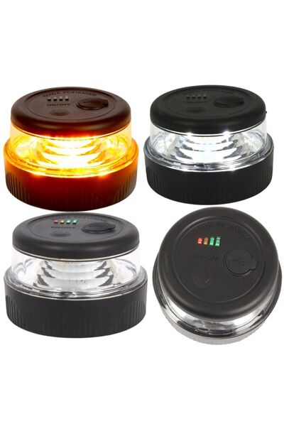 NO BRAND TT TECHNOLOGY Lampă de avertizare LED cu 4 funcții, tip baliză, cu b...