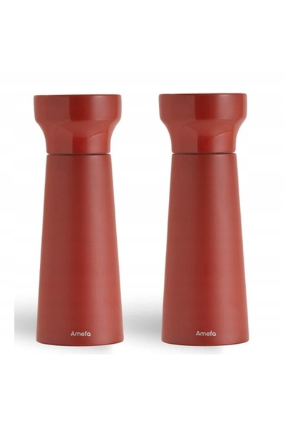 NO BRAND AMEFA 2 MILLS Râșnițe manuale moderne de sare și piper, set ceramic ...