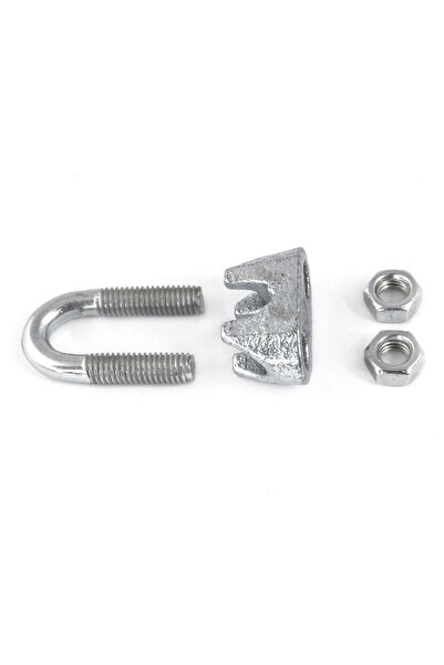 NO BRAND Clema de cablu 19-20mm pentru cablu de oțel galvanizat 10 bucăți
