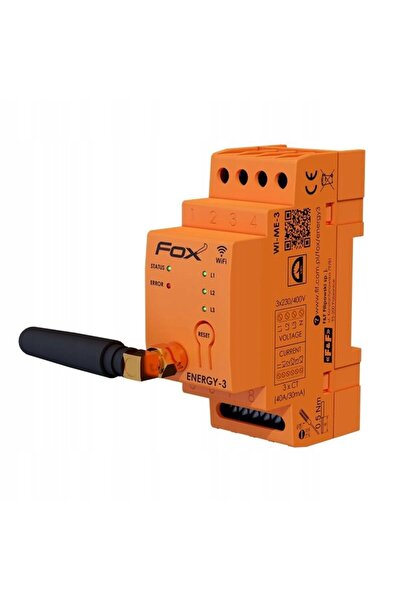 F&F DİZAYN MONITOR CONSUM ENERGIE 3F 400A FOX ENERGY-3 WI-FI F&F Wi-MEF-3-400