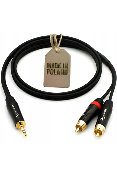 NO BRAND HEARON Pro Cablu de Semnal Mini Jack 3.5 TRS stereo - 2x RCA Cinch 5...