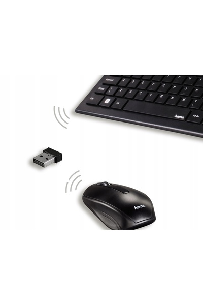 Hama SET TASTATURĂ ȘI MOUSE WIRELESS 2,4 GHz 1600 DPI reglabil