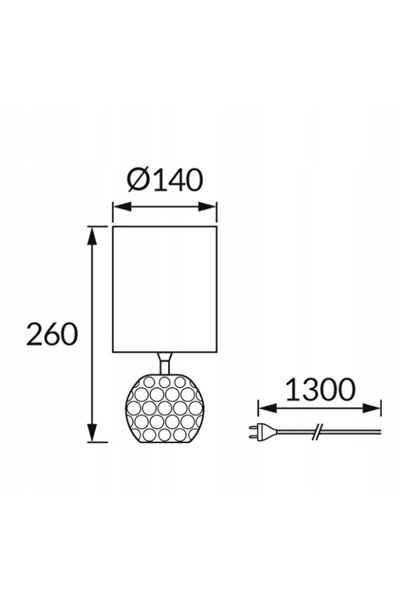 NO BRAND Lampă de birou/noptieră pentru living ZEFIR E14 ALB