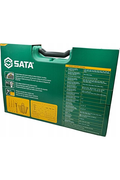 SATA Set de chei tubulare calibrate metrice 1/4 ", 3/8 ", 1/2 " - 124 piese -...