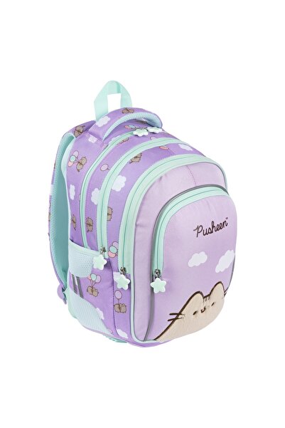 NO BRAND Rucsac școlar cu multiple compartimente Pusheen St. Majewski mov 22 L