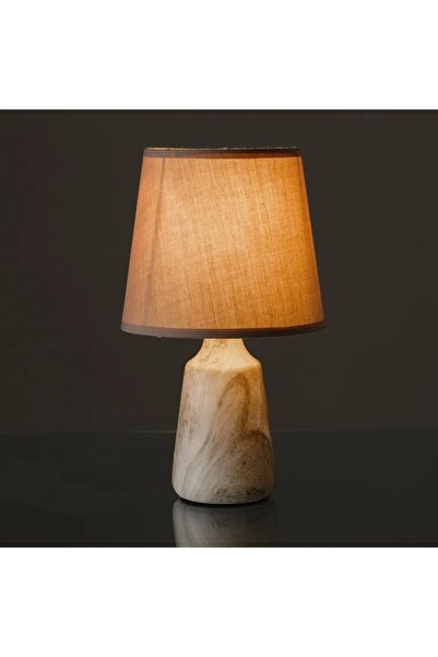 HowHomely Lampă de masă, lampadar, lampă de veghe, cu model de marmură, bej-m...