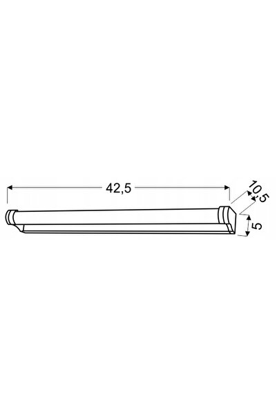 NO BRAND Aplică de perete Candellux argintie cu sursă de lumină LED integrată...