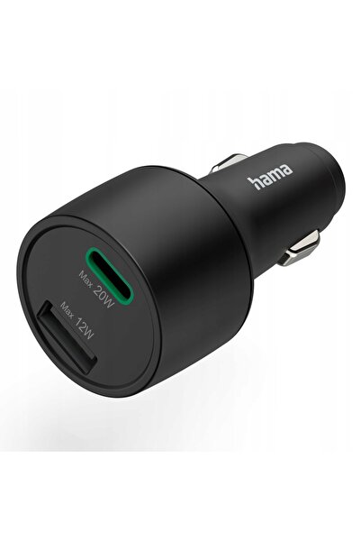 Hama Încărcător auto 32W PD/QC (1 x USB-C, 1 x USB-A) + Cablu USB-C