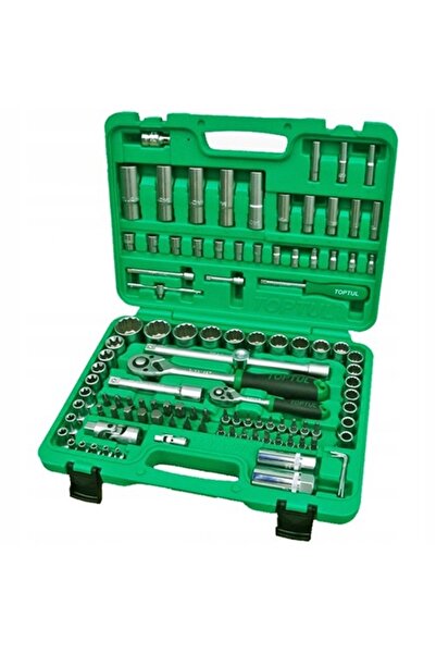 NO BRAND Set de chei tubulare 1/4 " 1/2 " 108 piese 12-laturi TOPTUL