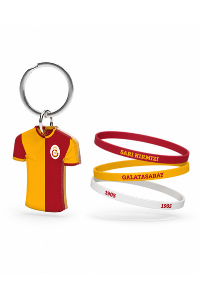 Galatasaray طقم سوار معصم مرخص + طقم أقراط