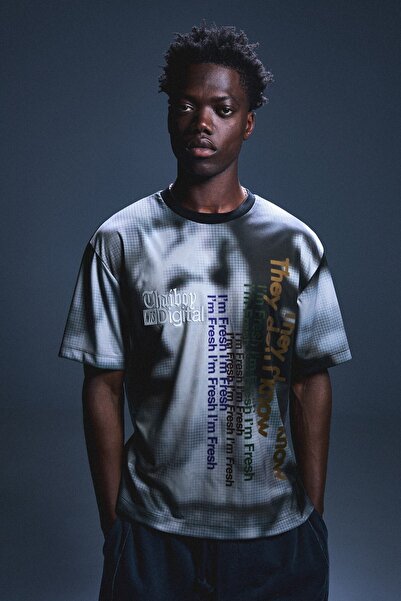 Bershka NTS X THAIBOY DIGITAL baskılı kısa kollu tişört