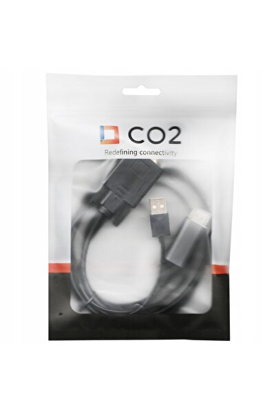 NO BRAND Cablu CO2 DisplayPort VGA Convertor Adaptor Full HD 60Hz 2M