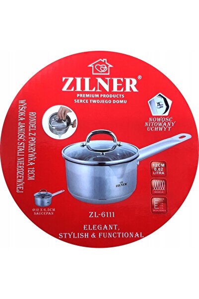 NO BRAND RONDEL STALOWY 0.5L 12CM capac inducție gaz