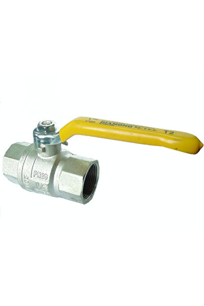 DIAMOND Robinet de gaz tip bilă cu mâner 5/4 " DN32 alamă galvanizată galbenă