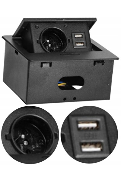 Orno Priză ascunsă în blat, 2 cabluri USB, 1,5m
