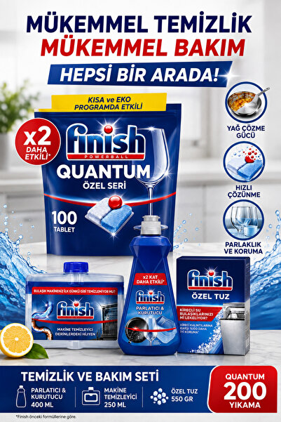 Finish Quantum 100 X2 200 Washing + Cleaning and Care Set