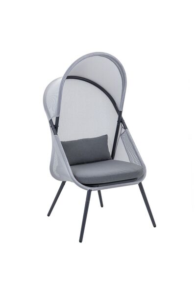 jumi Scaun de grădină pentru terasă, balcon, rezistent, cu pernă confortabilă