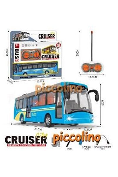 PlayFun RC School Bus, 5 Functions, Lights, USB 011 - Toy for Children, Reali...