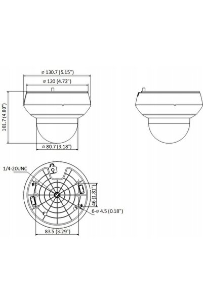 NO BRAND PTZ-N2204I-DE3 HiLook de la Hikvision Cameră PoE Audio Antivandal