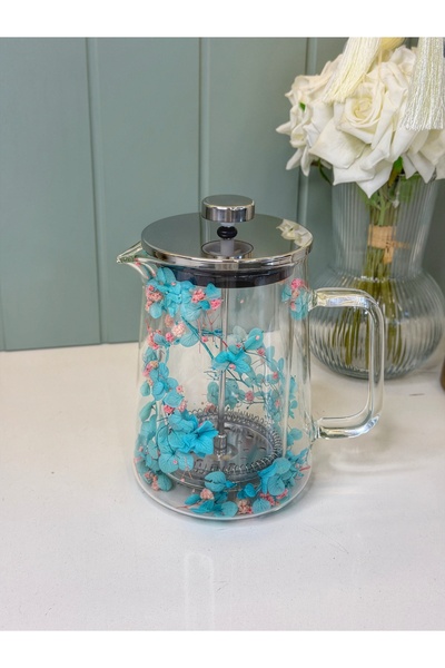 cicizuccaciye Mavi Çift Cidarlı French Press