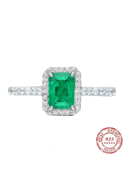 Choice 5 green Charm Luxury 925 Silver Tourmaline Paraiba Finger Rings For Wo...