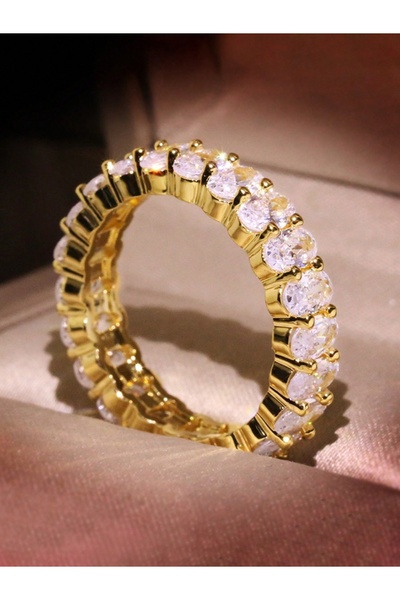 Choice4 8 Gold 925 Sterling Silver Simplicity Classic Gorgeous Zircon Oval Ri...