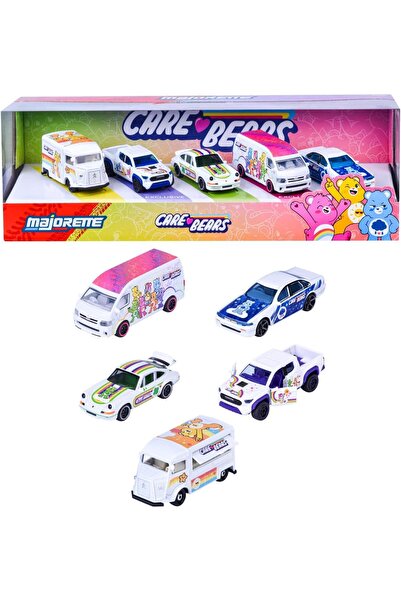 Majorette Care Bears Die Cast Mini Car Gift Set, 5-Pack