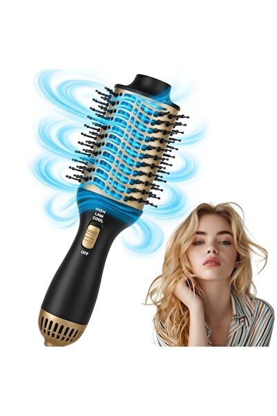 Seve Shop Perie electrică de păr, 4 în 1, SeveShop ® Styler portabil, Perie e...