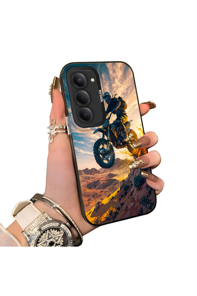 Hontinga حافظة هاتف Redmi 15 5G متوافقة مع الحواف السيليكونية الصلبة وغطاء خل...