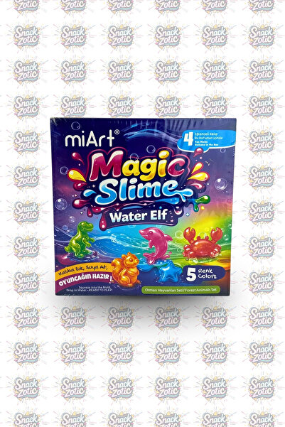 snack zotic Magic Slime Water Elf Sihirli Jel Figür Yapım Orman Hayvanları Se...