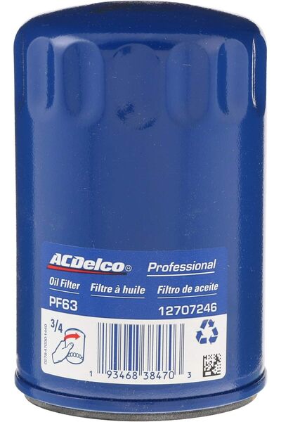 ACDELCO فلتر زيت PF63 متوافق مع سيارات جي إم سي/كاديلاك/شيفروليه/بويك يوكون م...