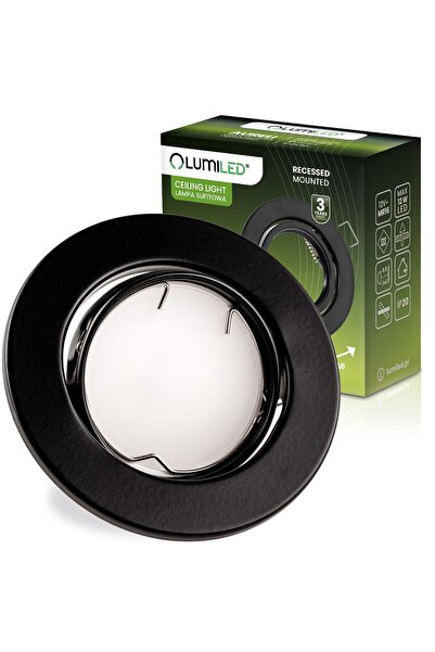 Lumiled Corp de iluminat halogen rotund, mobil, încastrat, AURELI, negru, MR1...