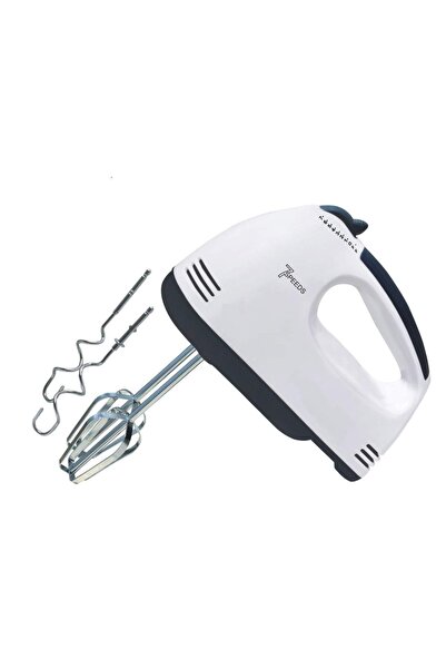 Generic Mixer de Mână 260W, 7 Viteze, cu Teluri și Palete din Inox, Alb