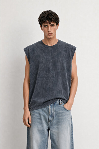 Respire Men's Washable Tank Top Undershirt Smoked