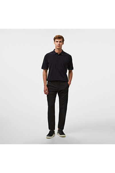 BOSS Erkek Slim Fit Çabuk Kuruyan Su Tutmayan Dar Paça Siyah Pantolon