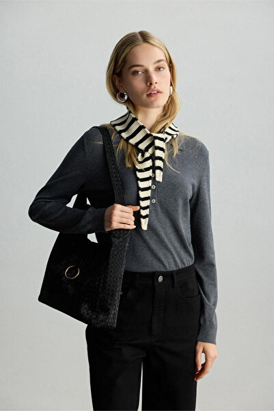 BE BLUE Black Hobo Bag
