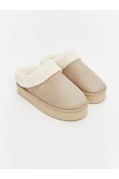 LC Waikiki Faux Suede Slippers for Girls
