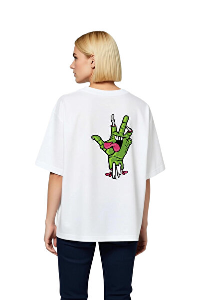 PayBuy تي شيرت نسائي كبير الحجم مطبوع عليه Green Toothed Cartoon من Green Too...