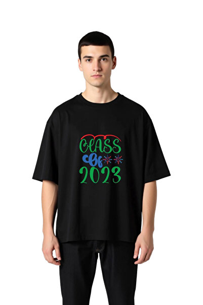 PayBuy Men's Oversize Graduation Memory Printed T-Shirt 100% Cotton Relaxed F...