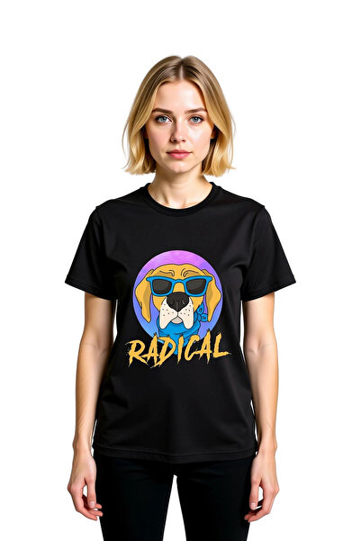 PayBuy Women's Graphic Printed Dog Pattern Relaxed Fit Short Sleeve Round Nec...