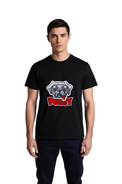 PayBuy Men's Graphic Printed Dog Cartoon T-Shirt 100% Cotton Relaxed Fit Shor...