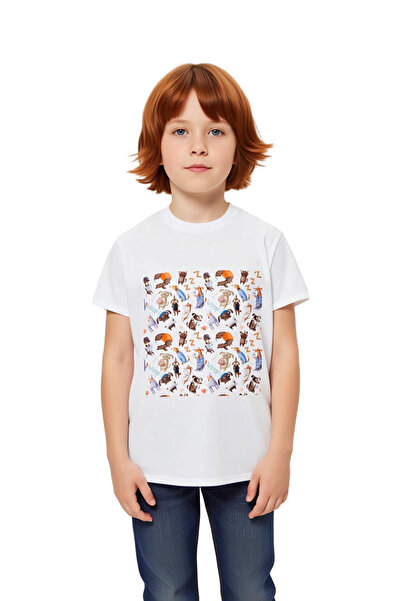 PayBuy Children's Graphic Printed T-Shirt Dog Characters Patterned Short Slee...