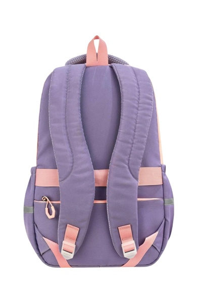 KY Korean Model 5-Compartment Water-Repellent Pink Purple Sports Travel Middle School High School Daily School Backpack 707