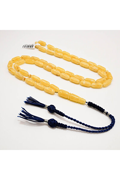 Generic Brand Kaliningrad Amber Monamash Rosary – 49 Beads 16×7mm Barrel Pray...