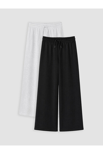 LC Waikiki Wide-Legged Girls' 2-Piece Sweatpants for Style Seekers from Uzg S...