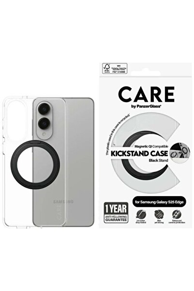 CARE by PanzerGlass® CARE by PanzerGlass Θήκη QI με Μαύρη Βάση Στήριξης για S...