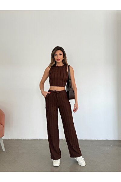 myd Ruffle Athlete Set - Brown